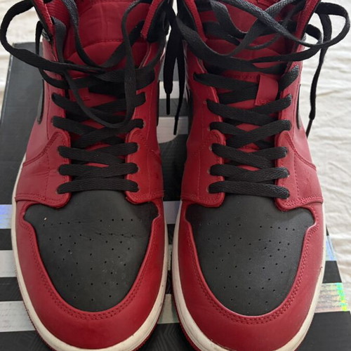 Jordan 1 High sneakers, red, size 45