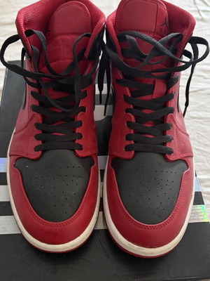 Jordan 1 High sneakers, red, size 45