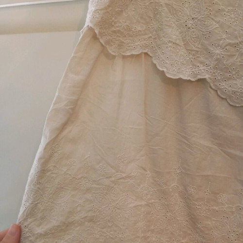 Midi cotton skirt House of Art used, beige sugar color, large