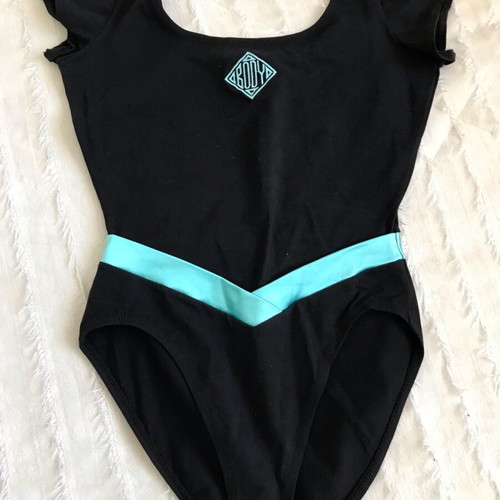Gilda Marx Kalifornia Body bodysuit like new, black with turquoise