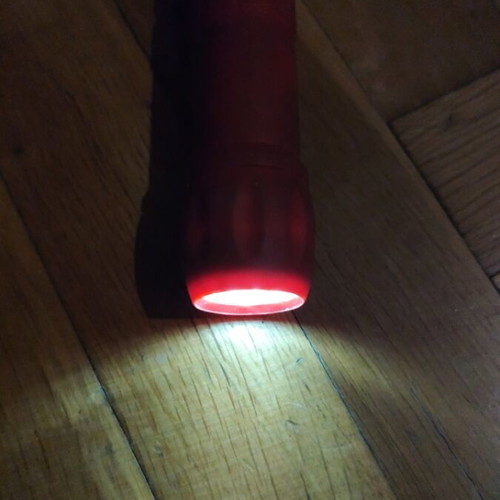 Flashlight new with small rechargeable batteries