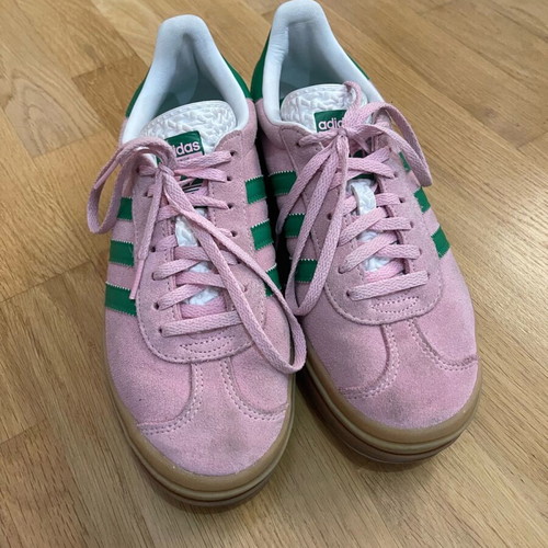 Adidas Gazelle used size 39.5 pink and yellow