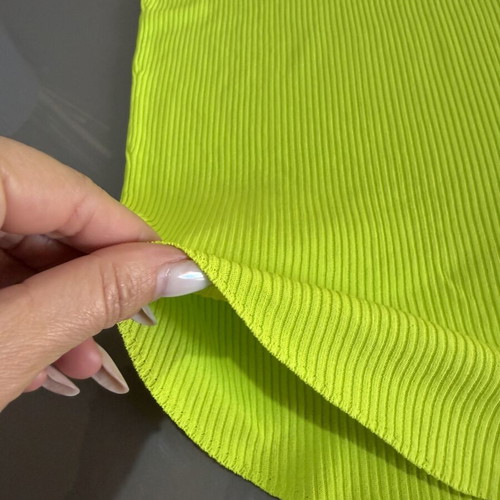Top One Shoulder Zara καινούργιο, χρώμα lime, μέγεθος M