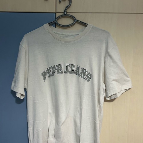 Pepe Jeans T-shirt like new, size M, white-grey