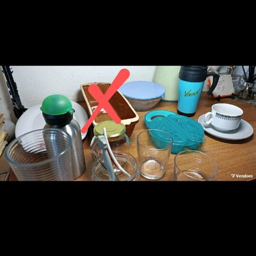 Various household items used, package