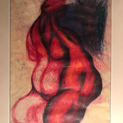 Painting by G. Gaitis like new, small artwork 16x23 from 1951
