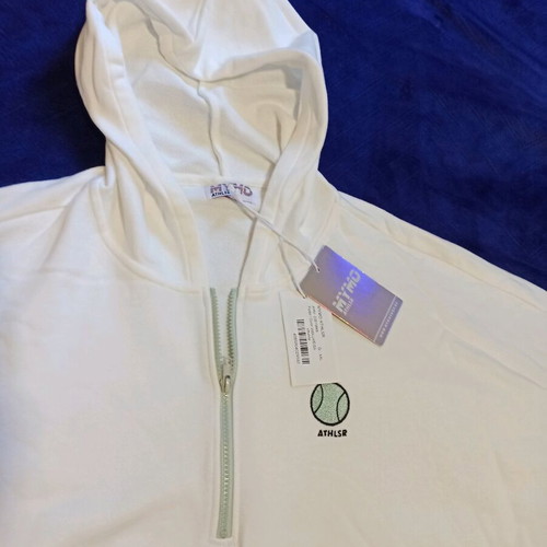 MyMo Crop Hoodie White New, Size XXL
