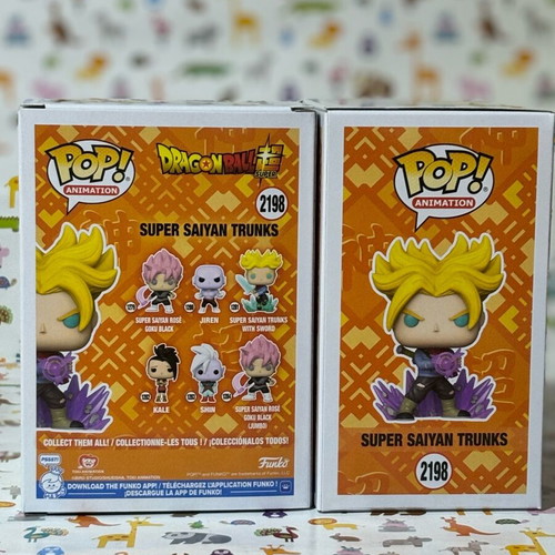 Funko Pop Dragon Ball Super Super Saiyan Trunks pack of 2 new