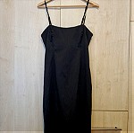  Θηλυκό σατέν midi φόρεμα