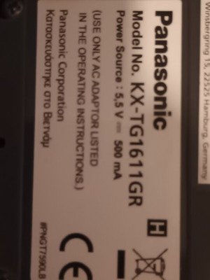 Panasonic KX-TG1611GR cordless phone for spare parts