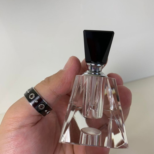Glass perfume bottle used