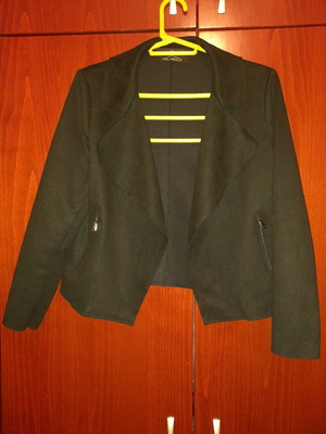 Μαύρο σακάκι suede σαν καινούργιο, one size, ελάχιστα φορεμένο