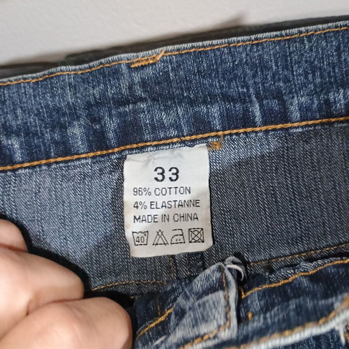 Denim long skirt with cargo pocket, vintage style, blue