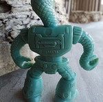 Teratomachos Cobra figure blue turquoise Hasbro 1986 like new