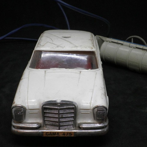 Antique Mercedes police toy car used, GAMA