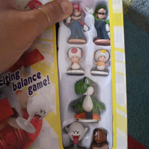 Super Mario Blow Up Shaky Tower board game