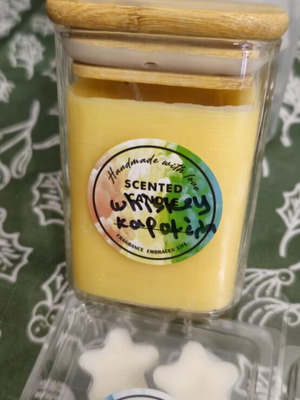 Soy candles new in container, 150g, assorted scents