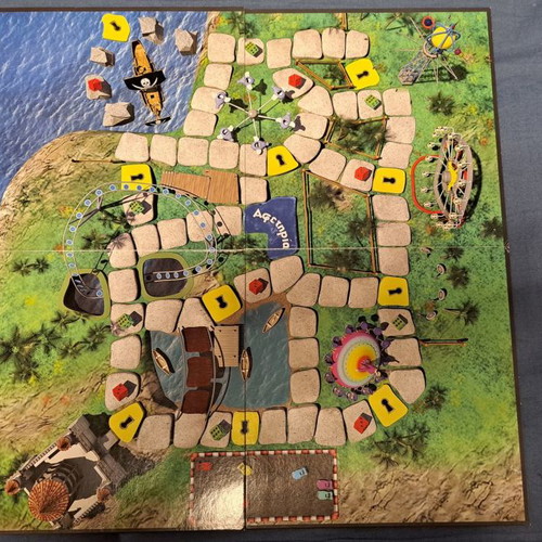 The Keys of Luna Park board game used