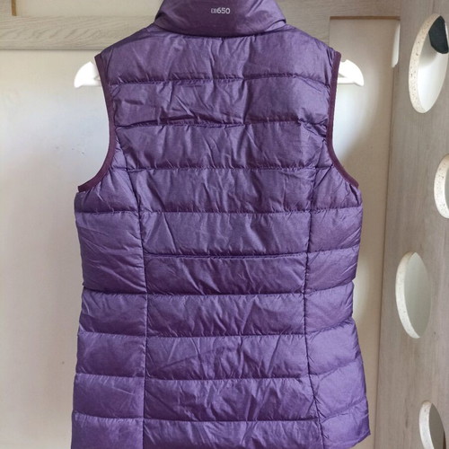 Eddie Bauer women's vest with down like new, purple, size S