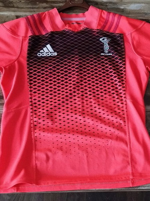 Adidas DHL Harlequins Rugby Training Shirt Mens Size Large in Good Condition