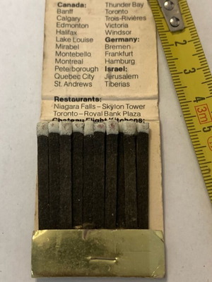 Matches used
