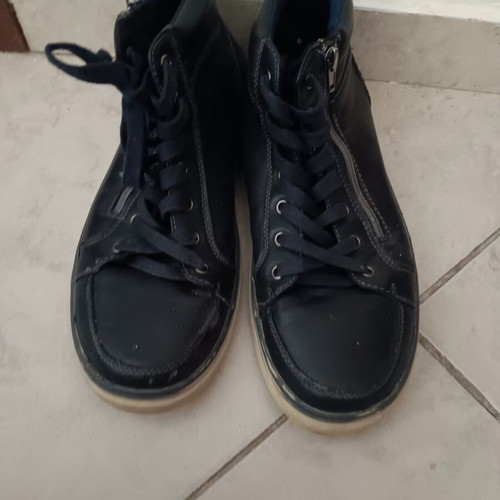 Men's shoes dark blue, like new, size 44, casual
