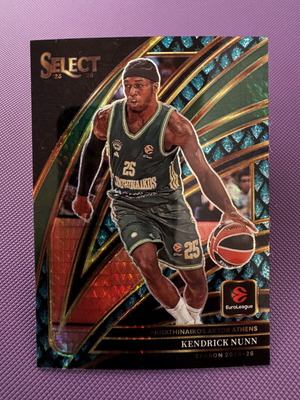 Panini Select Euroleague Kendrick Nunn Dragon Scale card like new