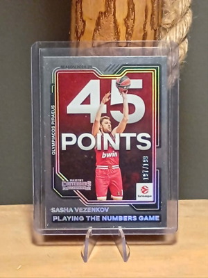 2025/26 Panini Contenders Euroleague Sasha Vezenkov Numbers Game Play card like new