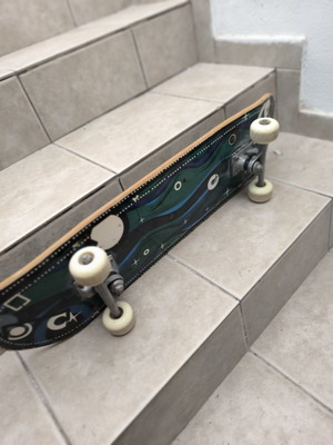 Used skateboard