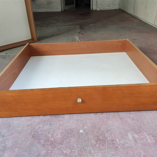 Storage drawers used, set of 2, wooden with wheels for under bed
