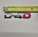 Metal Car Emblem Sticker for Toyota RAV 4, Corolla, Yaris D-4D Silver