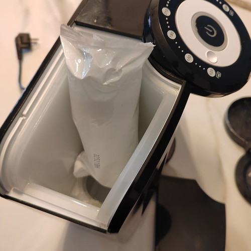 Tommee Tippee Perfect Prep baby milk maker used with new sealed filter