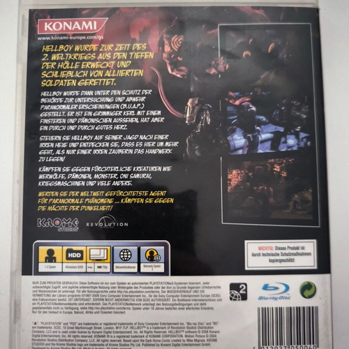 Hellboy The Science of Evil PS3 game very good condition