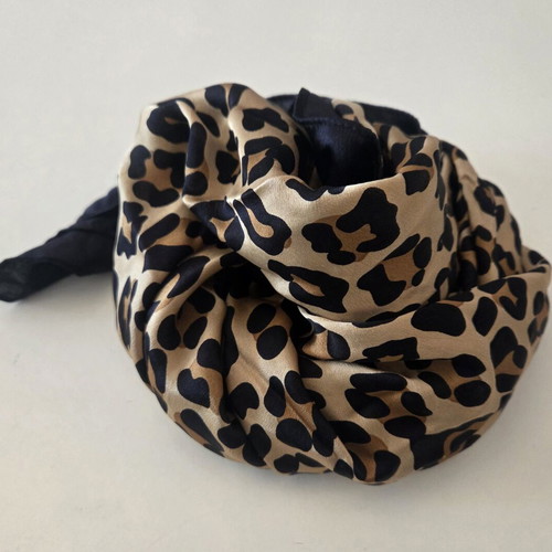 Dune London Leopard Print Scarf like new, black and beige