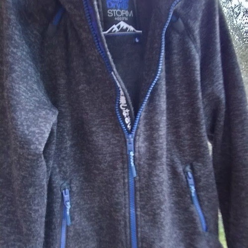 SuperDry STORM sporty black melange hoodie jacket XXL