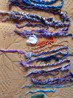 Threads used, assorted colors