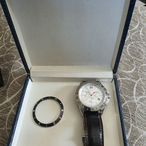 Versace V-Sport 12C99 men's watch new with leather strap