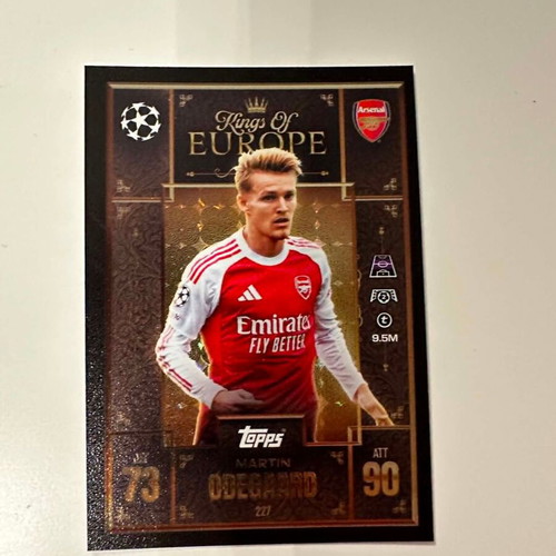 Match Attax Extra Champions League 2025-2026 Kings of Europe Martin Odegaard new