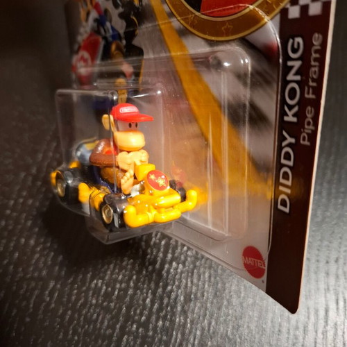 DIDDY KONG Pipe Frame Mario Kart Hot Wheels 2019 καινούργιο
