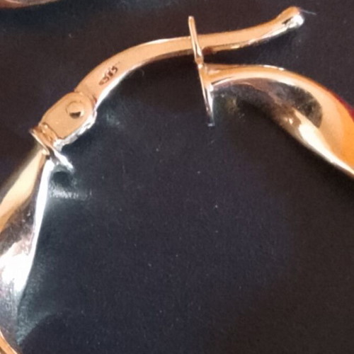 Gold Earrings 585 new