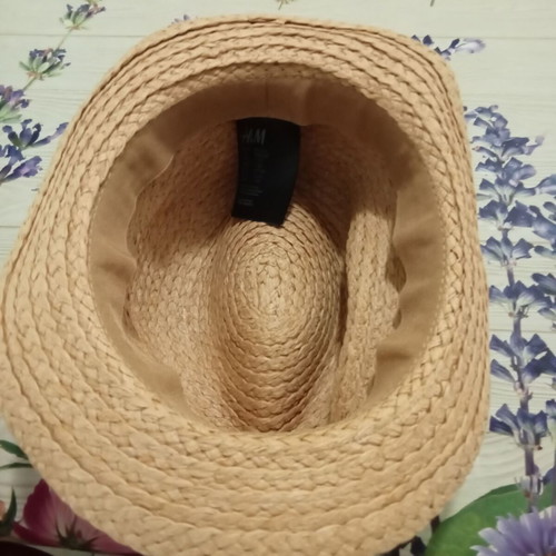 Straw hat H&M like new, size 49/50 cm, 1-2 years