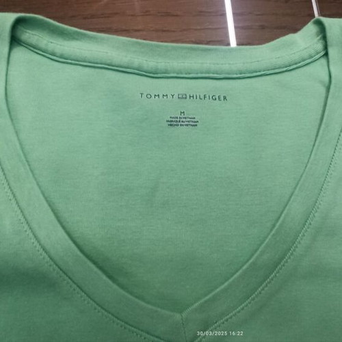Tommy Hilfiger women's short-sleeve shirt new, green, size M