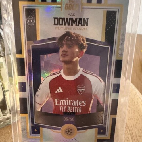 Max Dowman 06/50 Topps Gold card like new