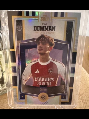 Max Dowman 06/50 Topps Gold κάρτα σαν καινούργιο