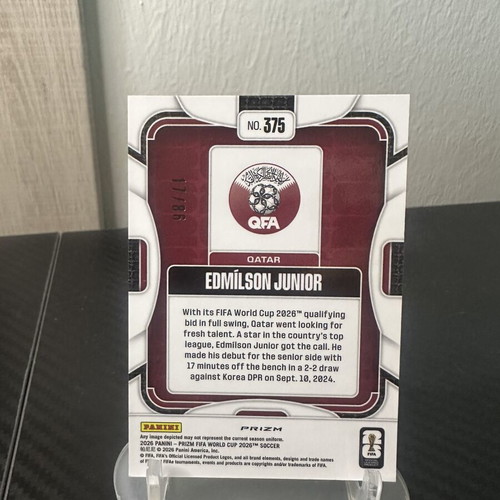 2026 Panini Prizm Fifa World Cup Edmilson Junior Maple Leaf card new