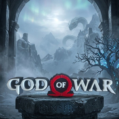 God of War decorative 3D printed, like new, 18 cm length