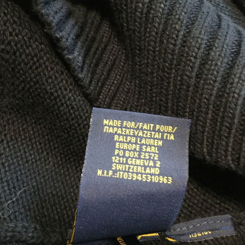 Ralph Lauren knitted button-up sweater size L men's