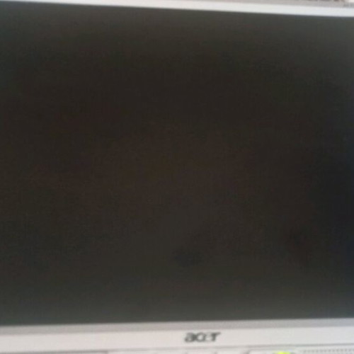 Acer LCD AL1717asm 17-inch monitor used with speakers and VGA