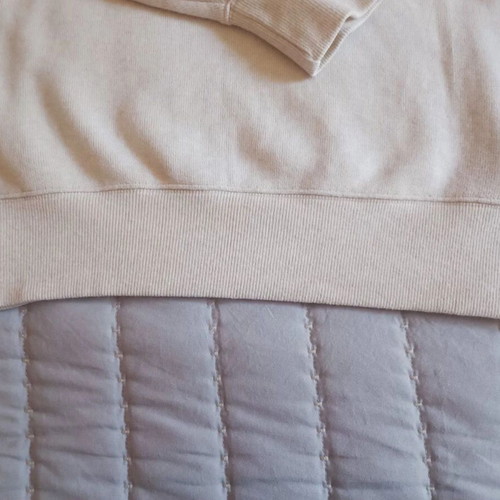 Gant Unisex Long-Sleeve Sweater with Zipper Medium Used, White