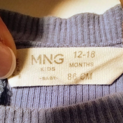 Mango Kids baby dress used, 12-18 months, blue floral
